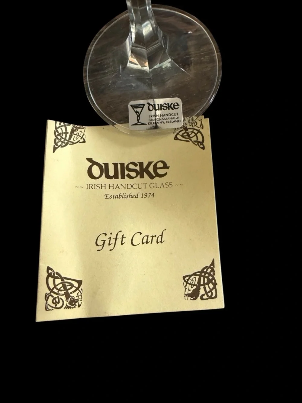 Duiske glass was